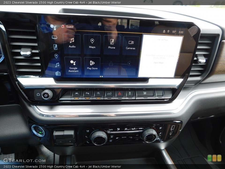 Jet Black/Umber Interior Controls for the 2023 Chevrolet Silverado 1500 High Country Crew Cab 4x4 #146065949