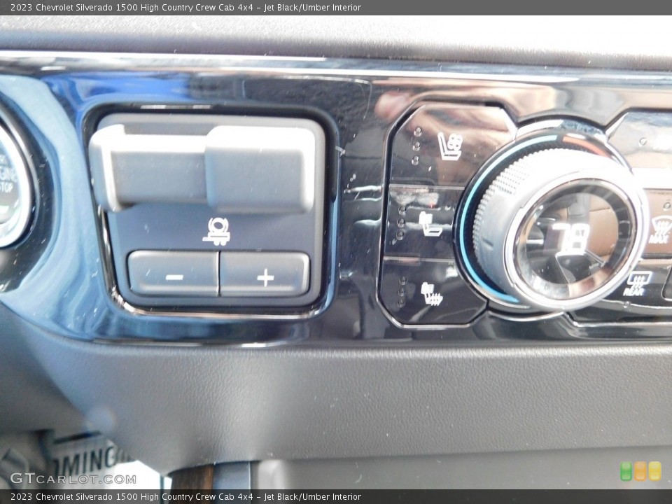 Jet Black/Umber Interior Controls for the 2023 Chevrolet Silverado 1500 High Country Crew Cab 4x4 #146066048
