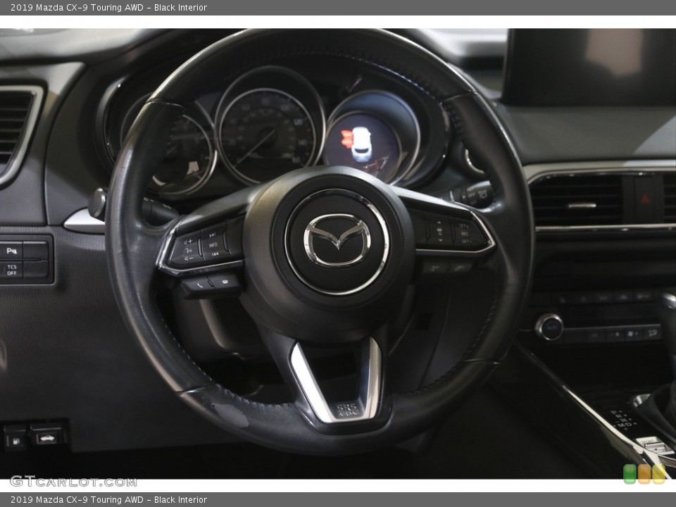 Black Interior Steering Wheel for the 2019 Mazda CX-9 Touring AWD #146066133