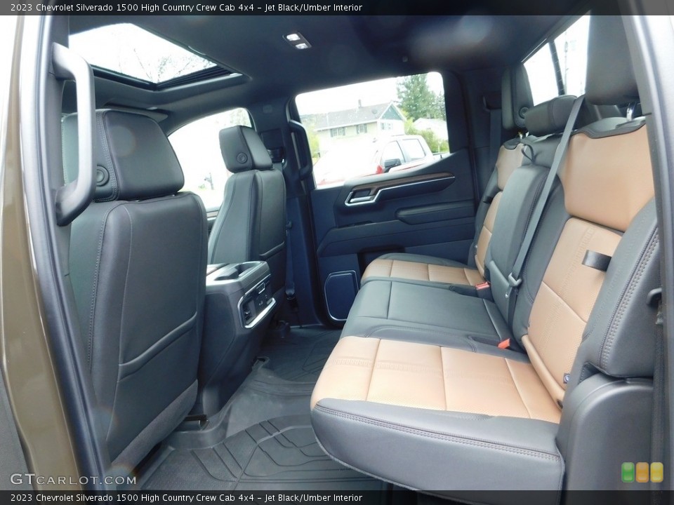 Jet Black/Umber Interior Rear Seat for the 2023 Chevrolet Silverado 1500 High Country Crew Cab 4x4 #146066219