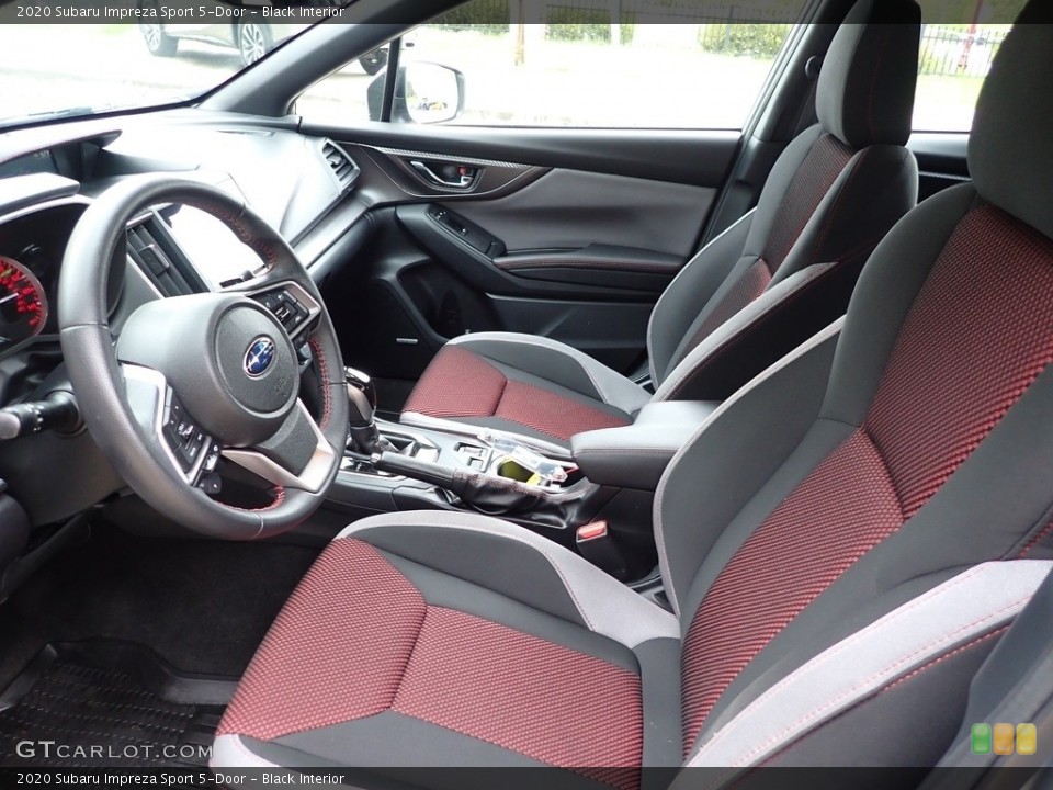 Black Interior Front Seat for the 2020 Subaru Impreza Sport 5-Door #146066224