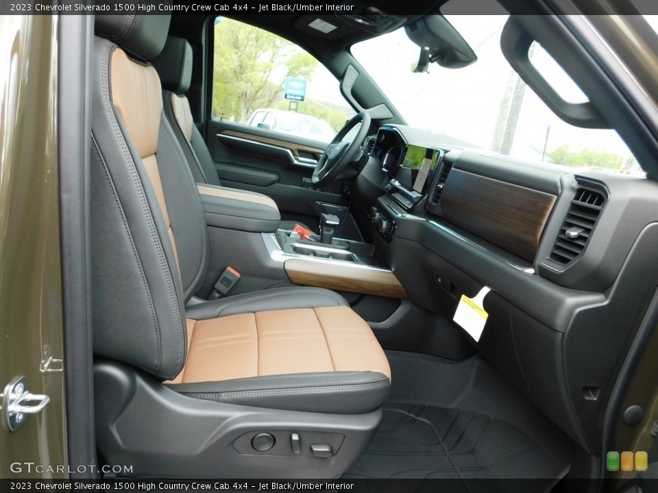 Jet Black/Umber 2023 Chevrolet Silverado 1500 Interiors