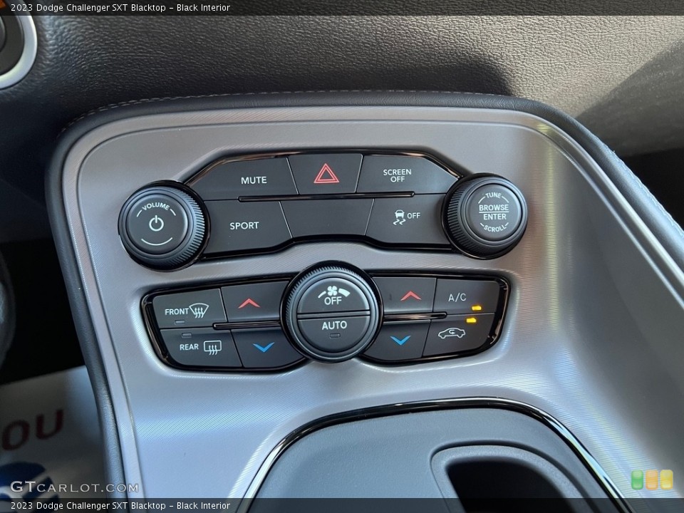 Black Interior Controls for the 2023 Dodge Challenger SXT Blacktop #146066618