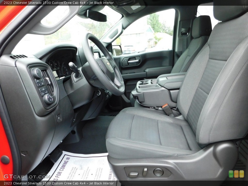 Jet Black Interior Front Seat for the 2023 Chevrolet Silverado 1500 Custom Crew Cab 4x4 #146066930