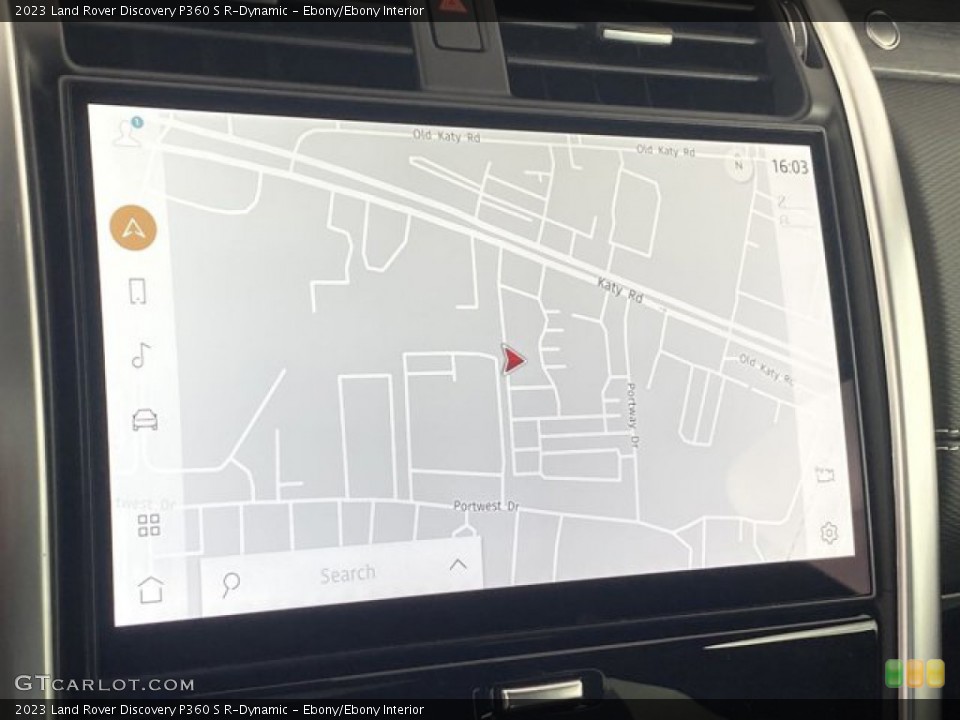 Ebony/Ebony Interior Navigation for the 2023 Land Rover Discovery P360 S R-Dynamic #146066939