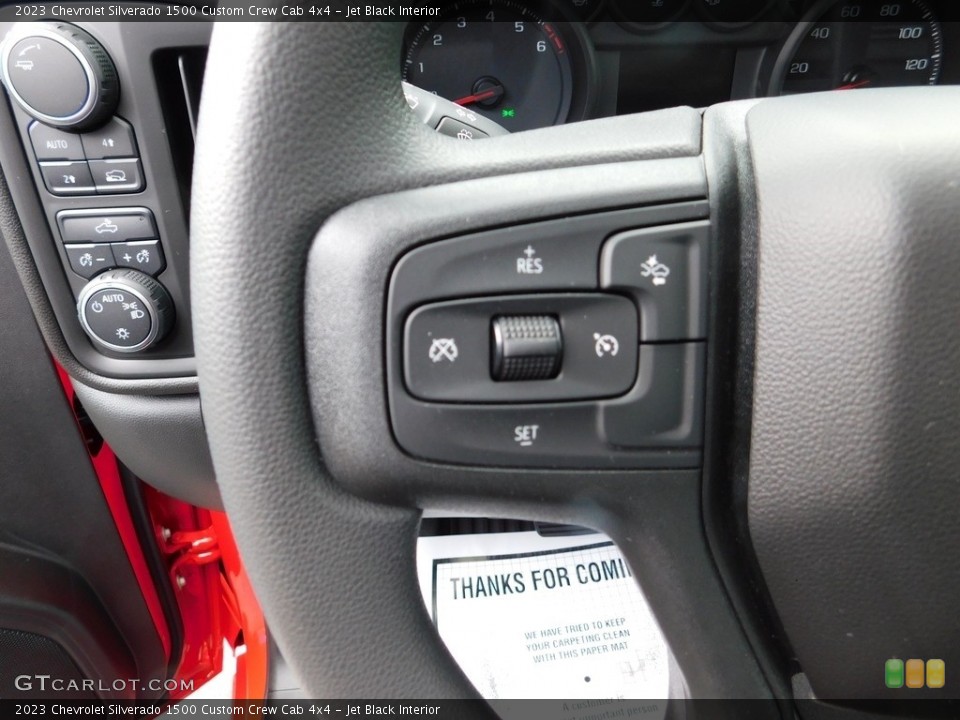 Jet Black Interior Steering Wheel for the 2023 Chevrolet Silverado 1500 Custom Crew Cab 4x4 #146067014