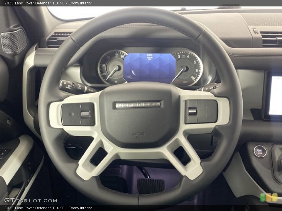 Ebony Interior Steering Wheel for the 2023 Land Rover Defender 110 SE #146067293