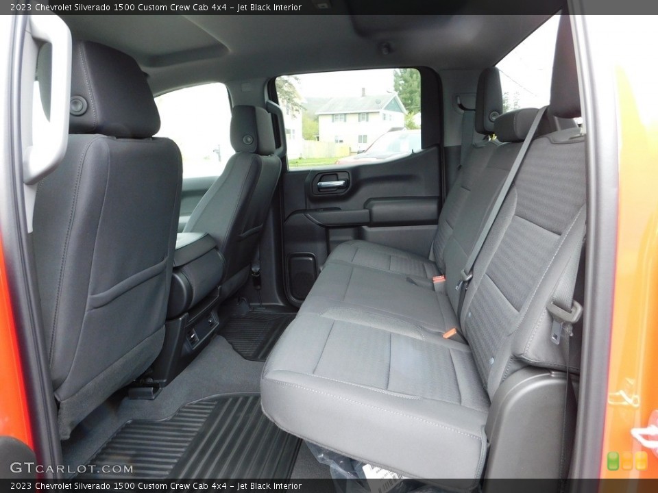 Jet Black Interior Rear Seat for the 2023 Chevrolet Silverado 1500 Custom Crew Cab 4x4 #146067302