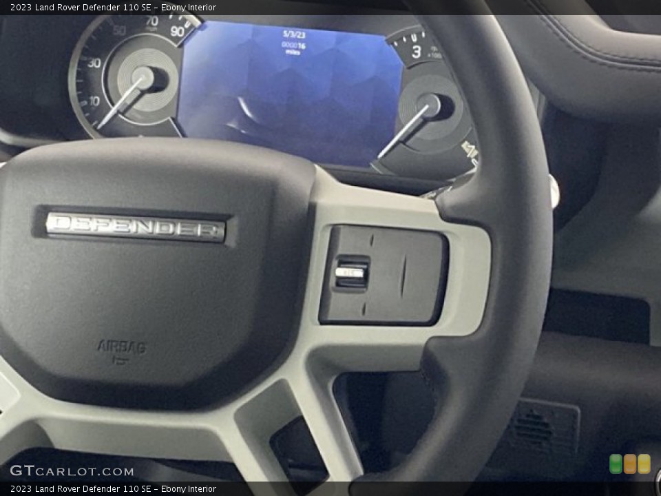 Ebony Interior Steering Wheel for the 2023 Land Rover Defender 110 SE #146067326
