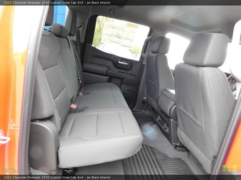 Jet Black Interior Rear Seat for the 2023 Chevrolet Silverado 1500 Custom Crew Cab 4x4 #146067333