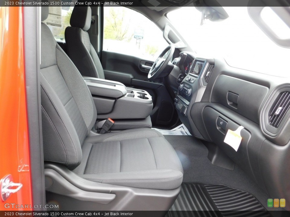Jet Black Interior Front Seat for the 2023 Chevrolet Silverado 1500 Custom Crew Cab 4x4 #146067365