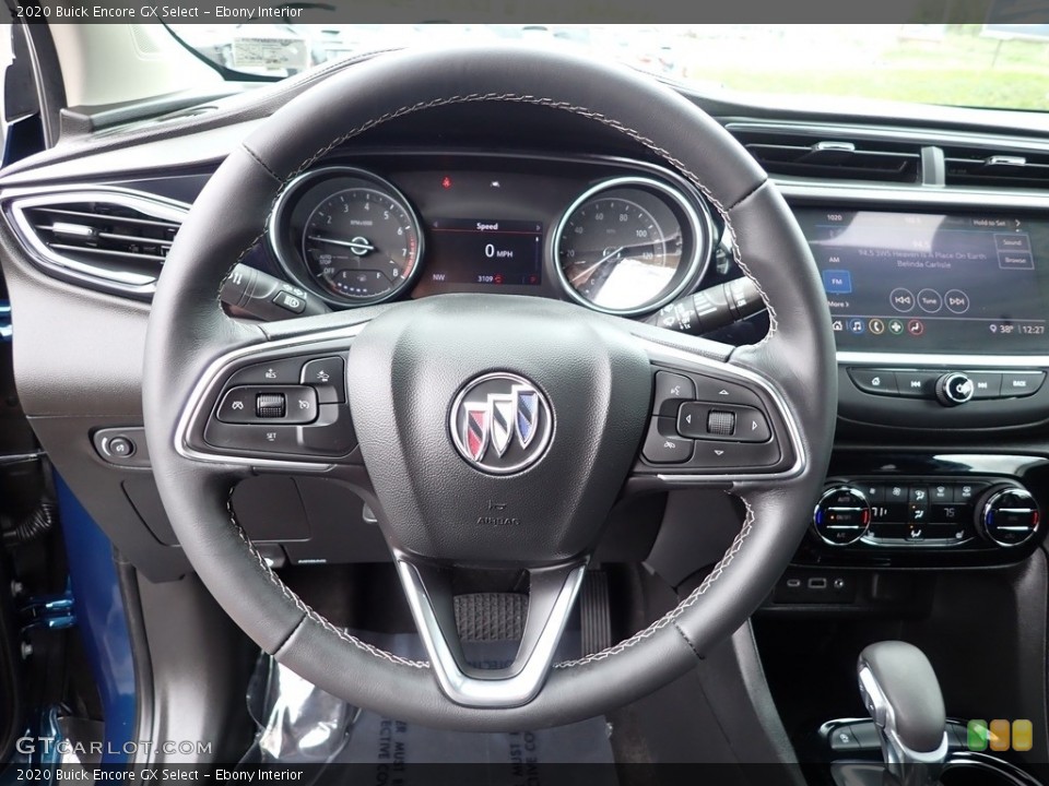 Ebony Interior Steering Wheel for the 2020 Buick Encore GX Select #146068014