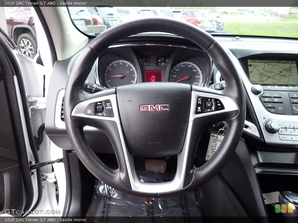 Saddle Interior Steering Wheel for the 2016 GMC Terrain SLT AWD #146068666