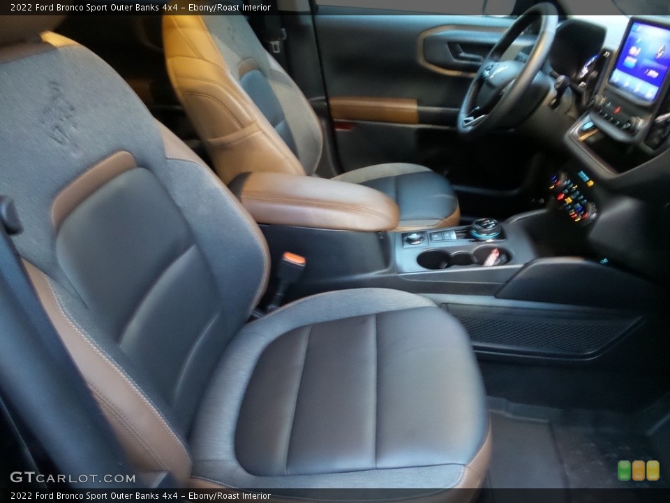 Ebony/Roast Interior Front Seat for the 2022 Ford Bronco Sport Outer Banks 4x4 #146069193
