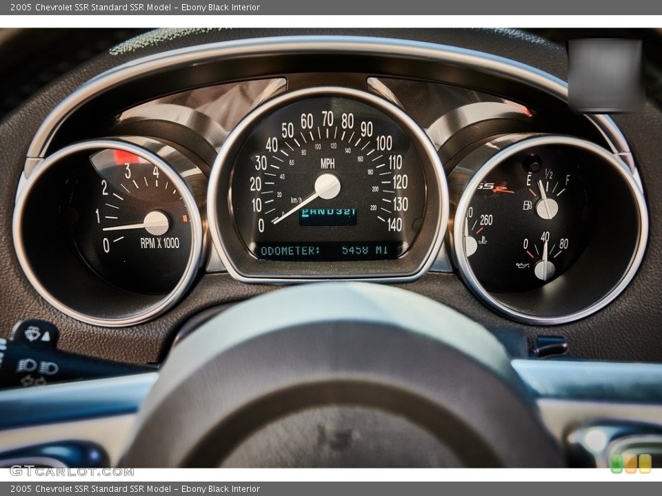 Ebony Black Interior Gauges for the 2005 Chevrolet SSR  #146069197