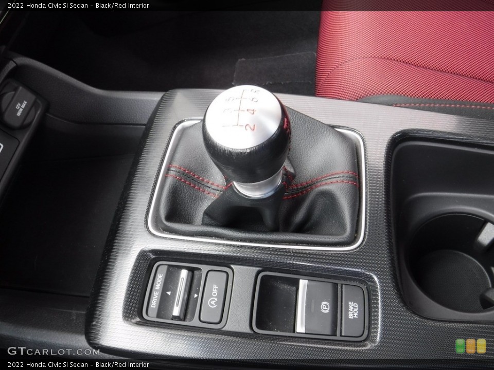 Black/Red Interior Transmission for the 2022 Honda Civic Si Sedan #146069229