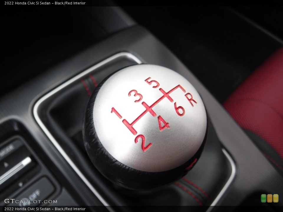 Black/Red Interior Transmission for the 2022 Honda Civic Si Sedan #146069244