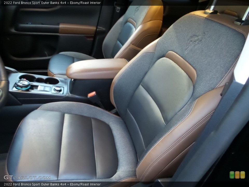Ebony/Roast Interior Front Seat for the 2022 Ford Bronco Sport Outer Banks 4x4 #146069306