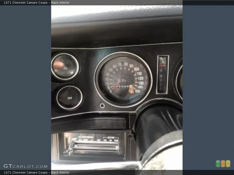Black Interior Gauges for the 1971 Chevrolet Camaro Coupe #146069943