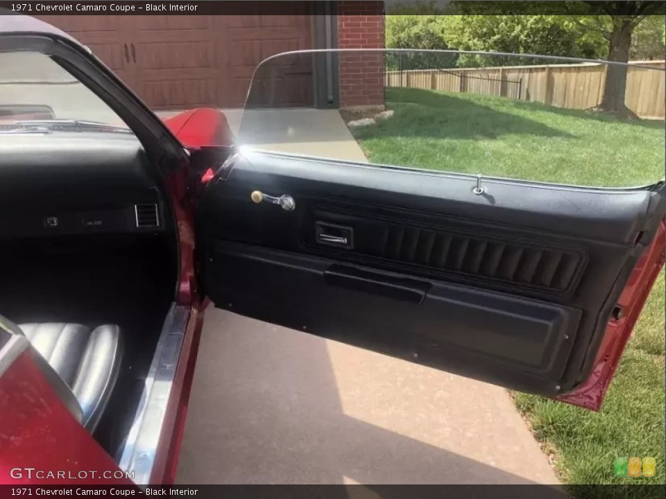 Black Interior Door Panel for the 1971 Chevrolet Camaro Coupe #146069994