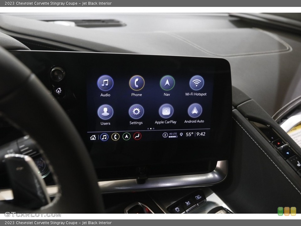 Jet Black Interior Controls for the 2023 Chevrolet Corvette Stingray Coupe #146070384