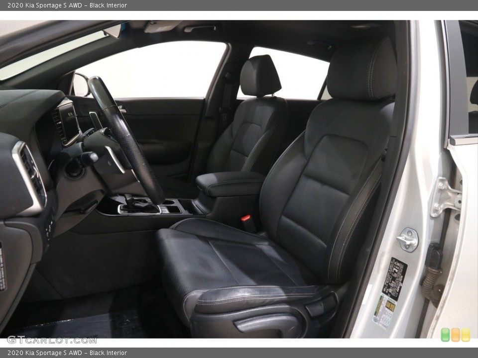 Black Interior Front Seat for the 2020 Kia Sportage S AWD #146072850
