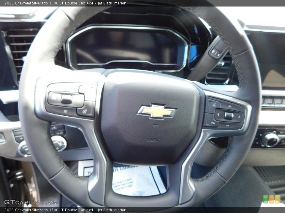 Jet Black Interior Steering Wheel for the 2023 Chevrolet Silverado 1500 LT Double Cab 4x4 #146073936