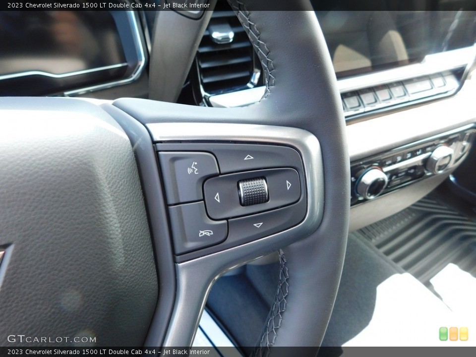 Jet Black Interior Steering Wheel for the 2023 Chevrolet Silverado 1500 LT Double Cab 4x4 #146073960