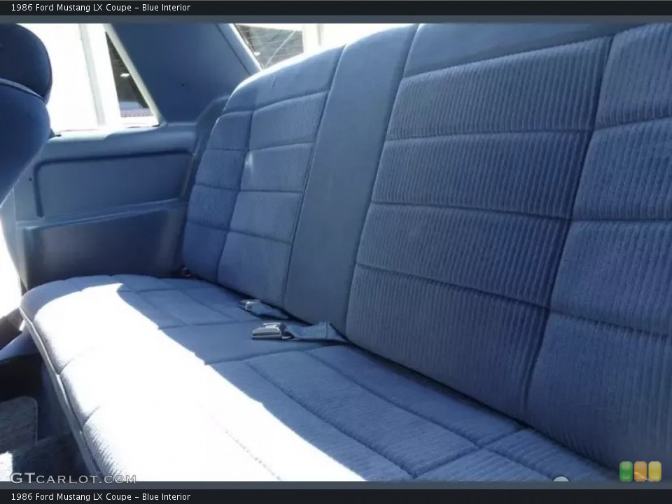 Blue 1986 Ford Mustang Interiors