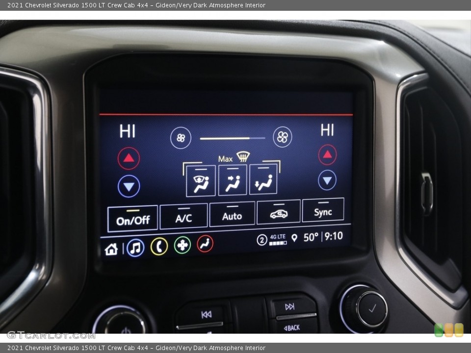 Gideon/Very Dark Atmosphere Interior Controls for the 2021 Chevrolet Silverado 1500 LT Crew Cab 4x4 #146076378