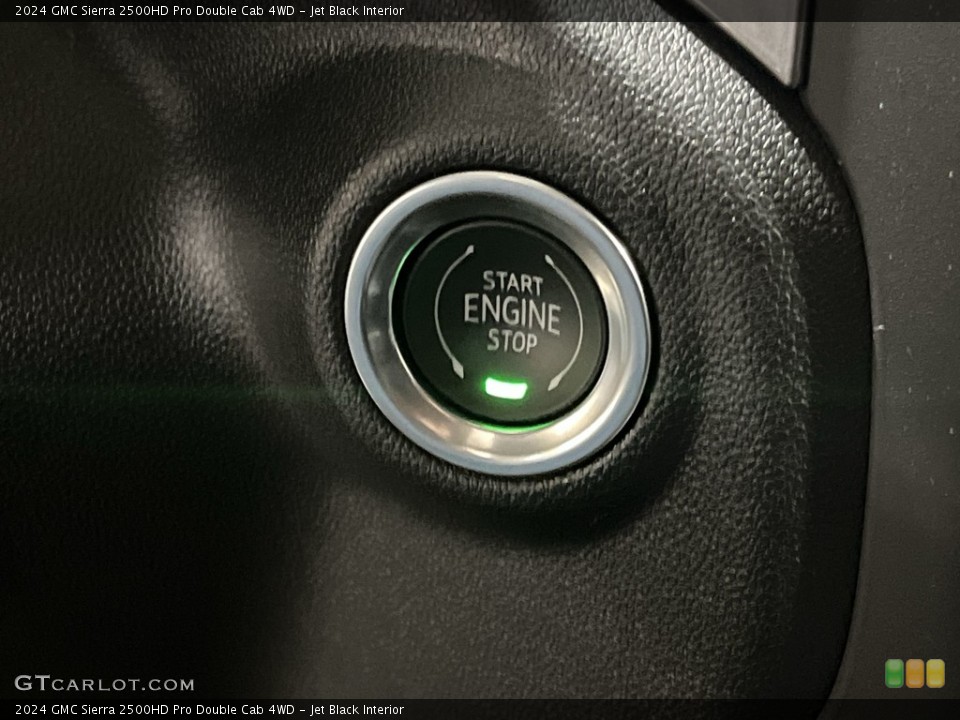 Jet Black Interior Controls for the 2024 GMC Sierra 2500HD Pro Double Cab 4WD #146076606