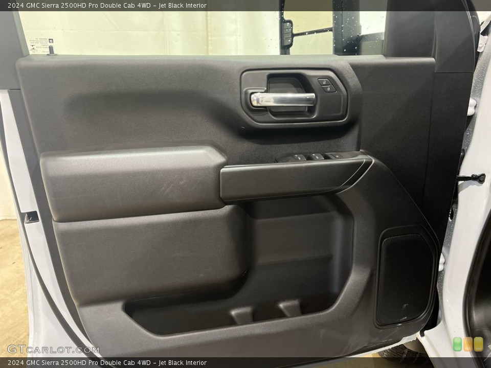 Jet Black Interior Door Panel for the 2024 GMC Sierra 2500HD Pro Double Cab 4WD #146076687