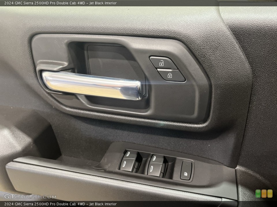 Jet Black Interior Door Panel for the 2024 GMC Sierra 2500HD Pro Double Cab 4WD #146076708