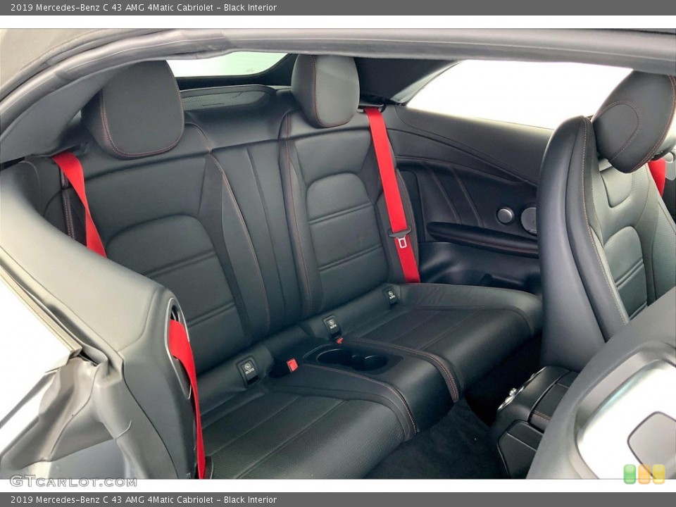 Black Interior Rear Seat for the 2019 Mercedes-Benz C 43 AMG 4Matic Cabriolet #146077200