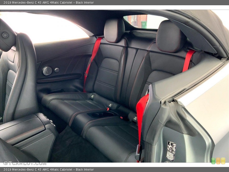 Black Interior Rear Seat for the 2019 Mercedes-Benz C 43 AMG 4Matic Cabriolet #146077221
