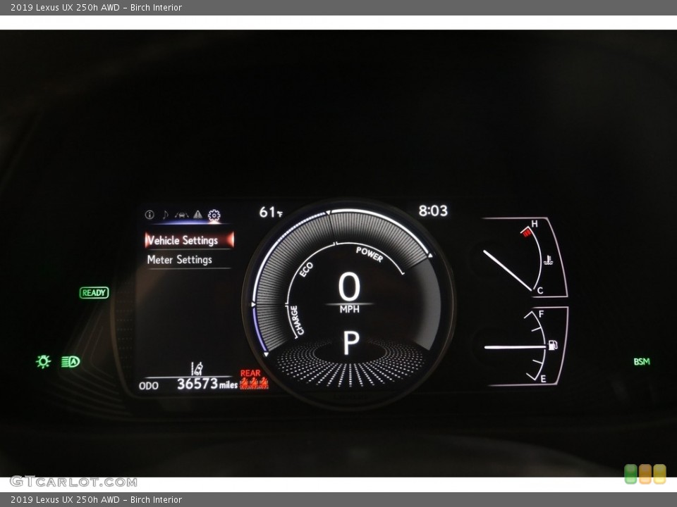 Birch Interior Gauges for the 2019 Lexus UX 250h AWD #146077873