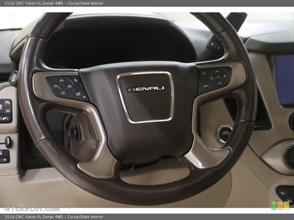 Cocoa/Shale Interior Steering Wheel for the 2019 GMC Yukon XL Denali 4WD #146078382