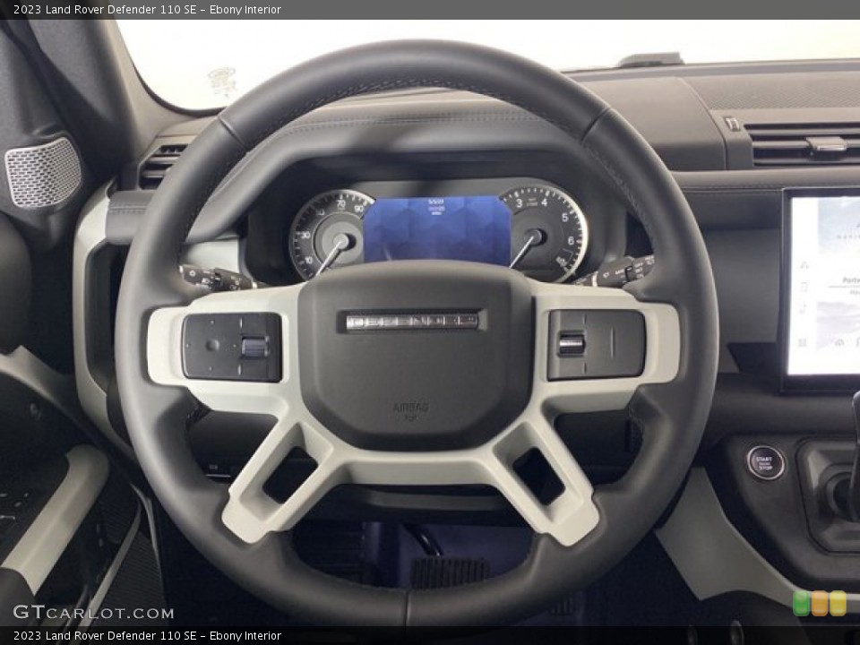 Ebony Interior Steering Wheel for the 2023 Land Rover Defender 110 SE #146080444