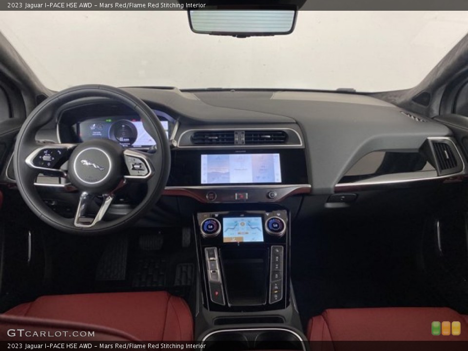 Mars Red/Flame Red Stitching Interior Dashboard for the 2023 Jaguar I-PACE HSE AWD #146080728