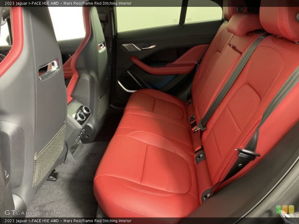 Mars Red/Flame Red Stitching 2023 Jaguar I-PACE Interiors
