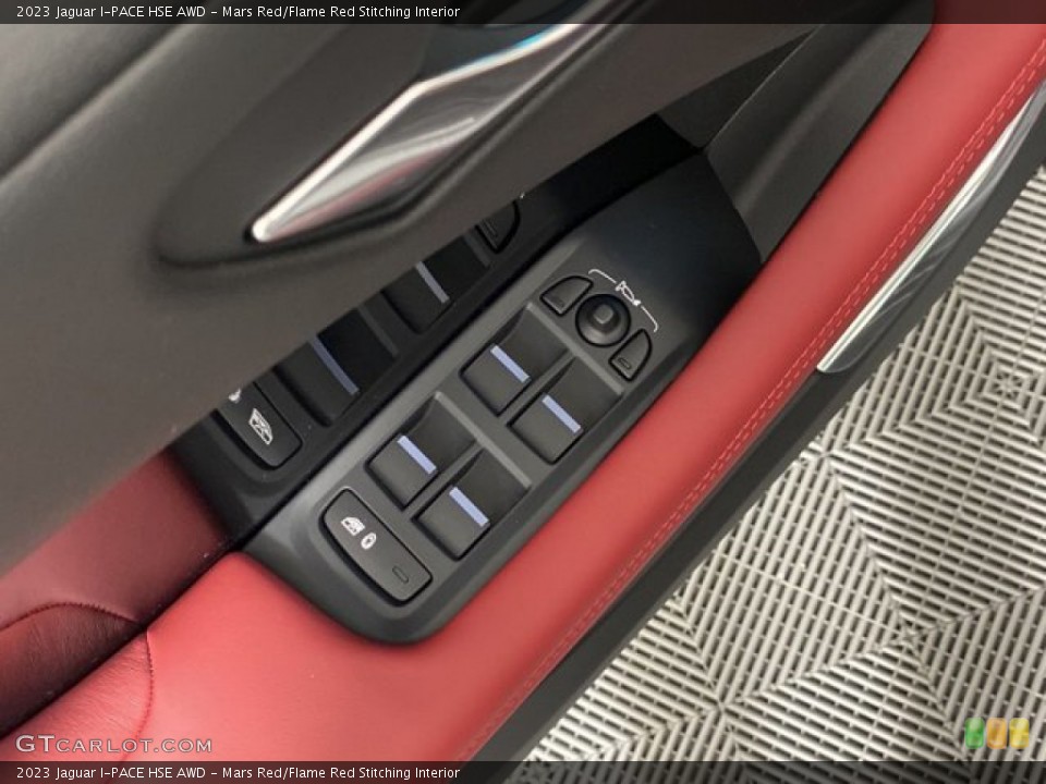 Mars Red/Flame Red Stitching Interior Door Panel for the 2023 Jaguar I-PACE HSE AWD #146080890