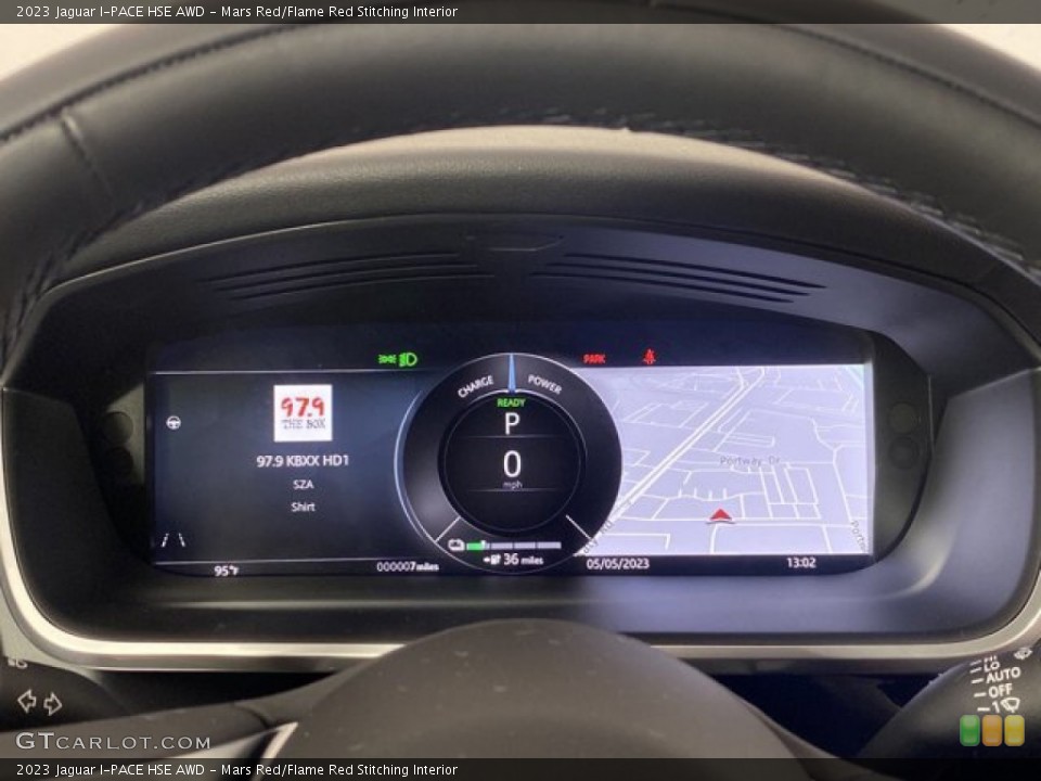 Mars Red/Flame Red Stitching Interior Gauges for the 2023 Jaguar I-PACE HSE AWD #146080914