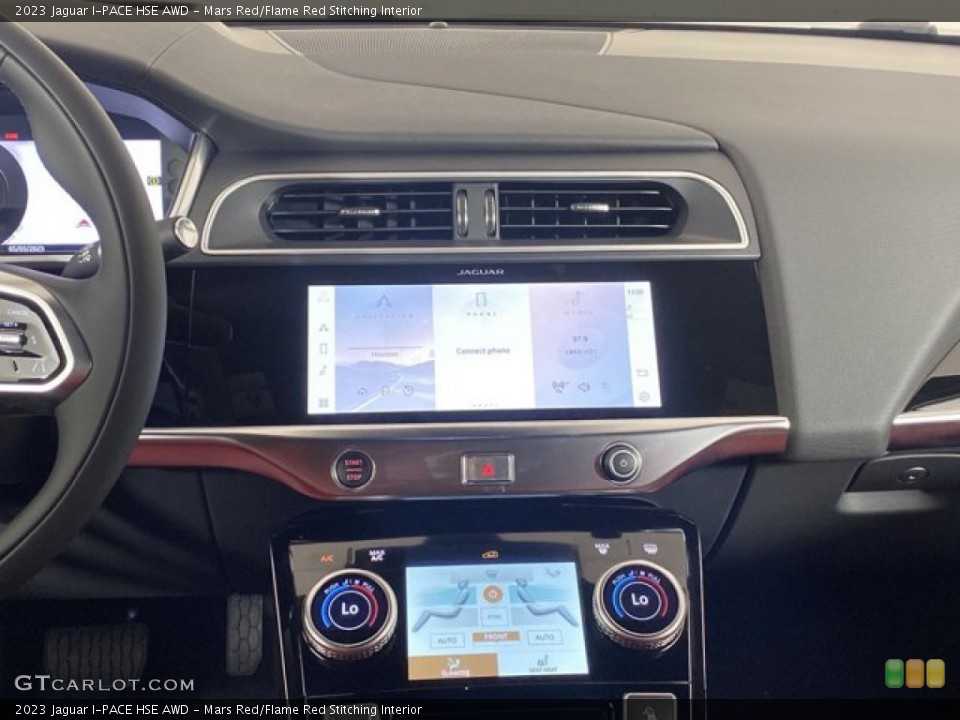 Mars Red/Flame Red Stitching Interior Controls for the 2023 Jaguar I-PACE HSE AWD #146080992