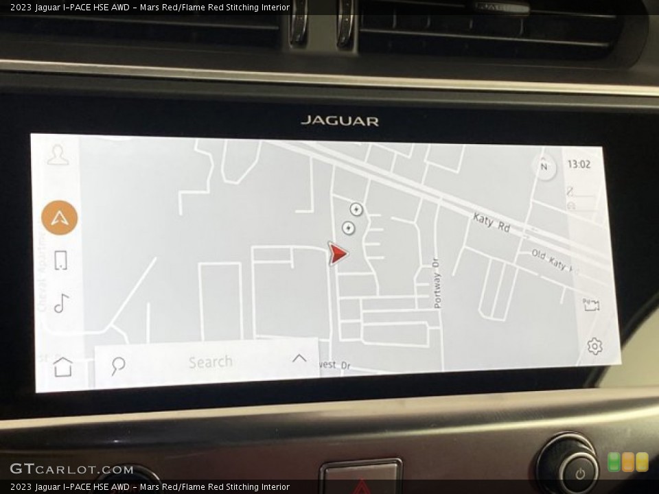 Mars Red/Flame Red Stitching Interior Navigation for the 2023 Jaguar I-PACE HSE AWD #146081031