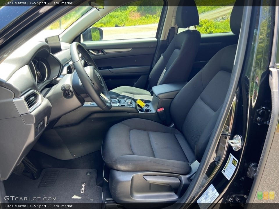 Black Interior Front Seat for the 2021 Mazda CX-5 Sport #146081076