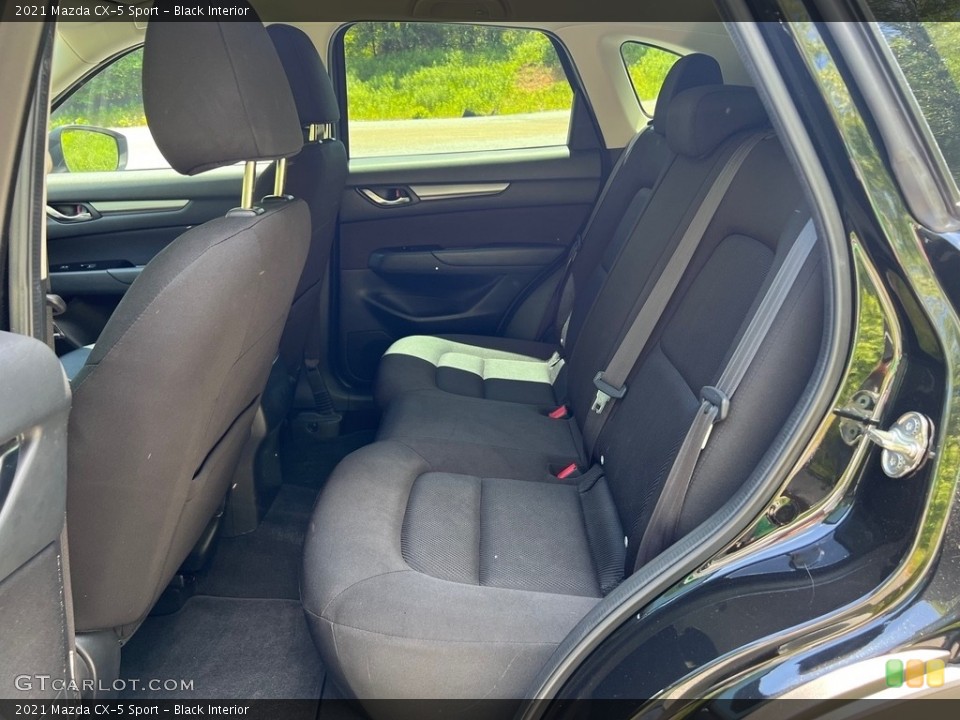 Black Interior Rear Seat for the 2021 Mazda CX-5 Sport #146081118