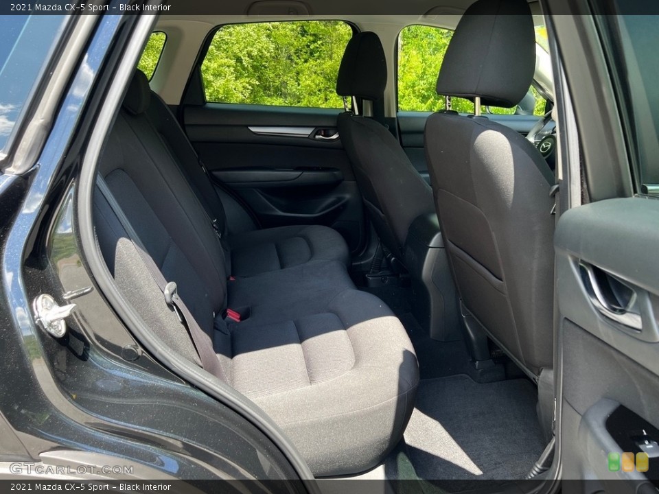 Black Interior Rear Seat for the 2021 Mazda CX-5 Sport #146081175