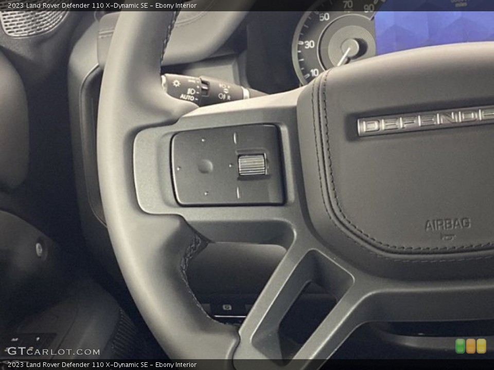 Ebony Interior Steering Wheel for the 2023 Land Rover Defender 110 X-Dynamic SE #146081823