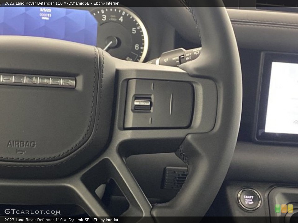 Ebony Interior Steering Wheel for the 2023 Land Rover Defender 110 X-Dynamic SE #146081838