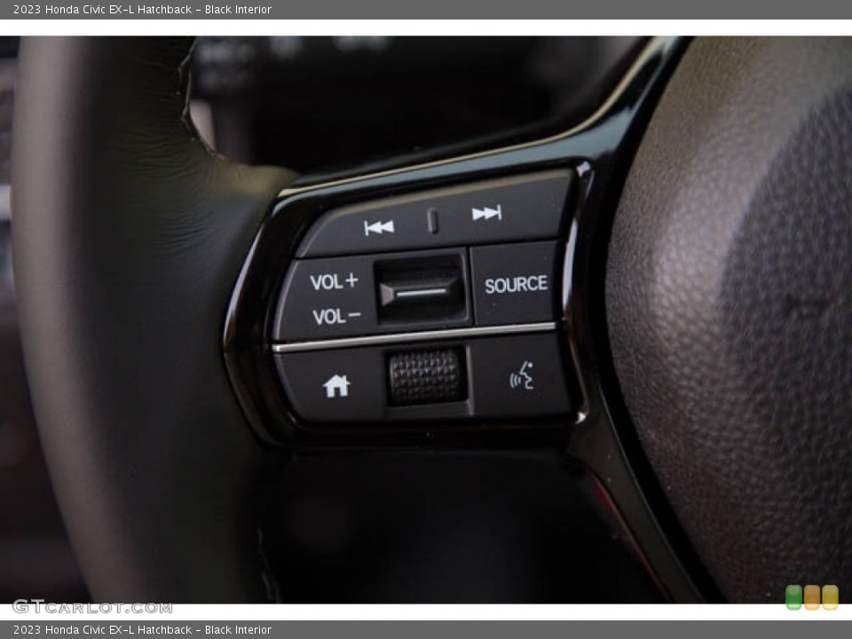 Black Interior Steering Wheel for the 2023 Honda Civic EX-L Hatchback #146083483